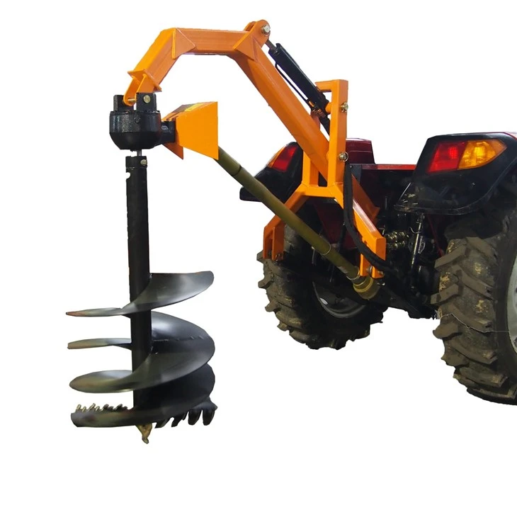 Hydraulic Post Hole Digger For Tractor