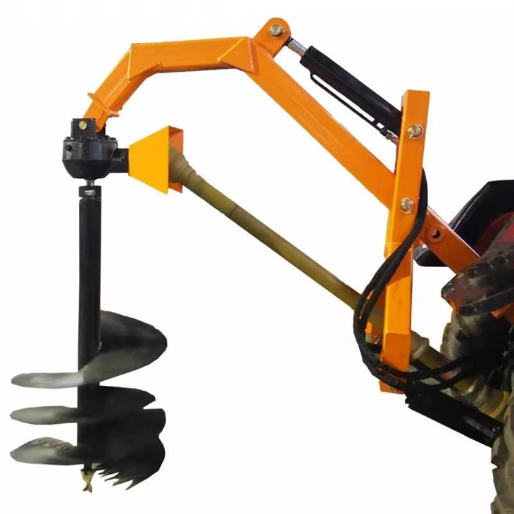 Hydraulic Post Hole Digger For Tractor