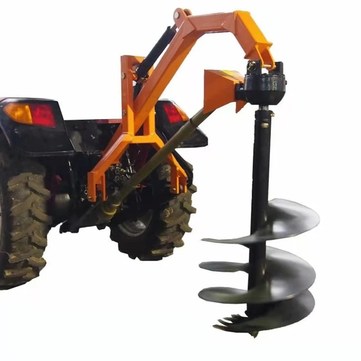 Hydraulic Post Hole Digger For Tractor